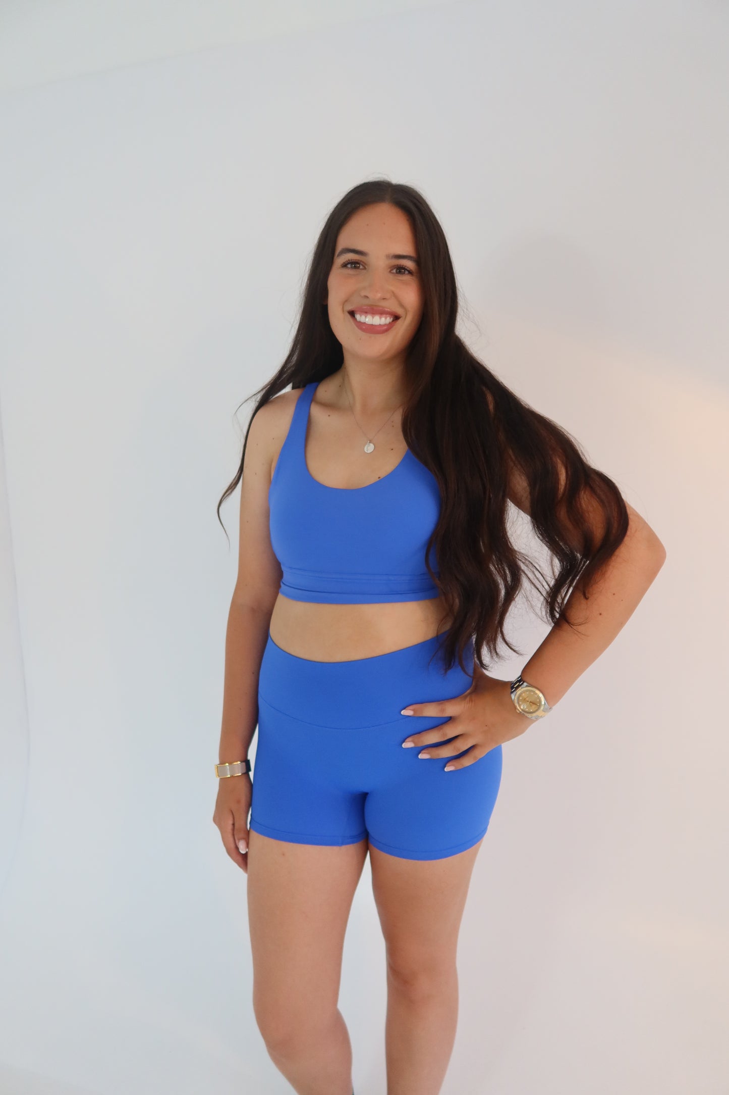 Electric Blue 2 Piece Short Set