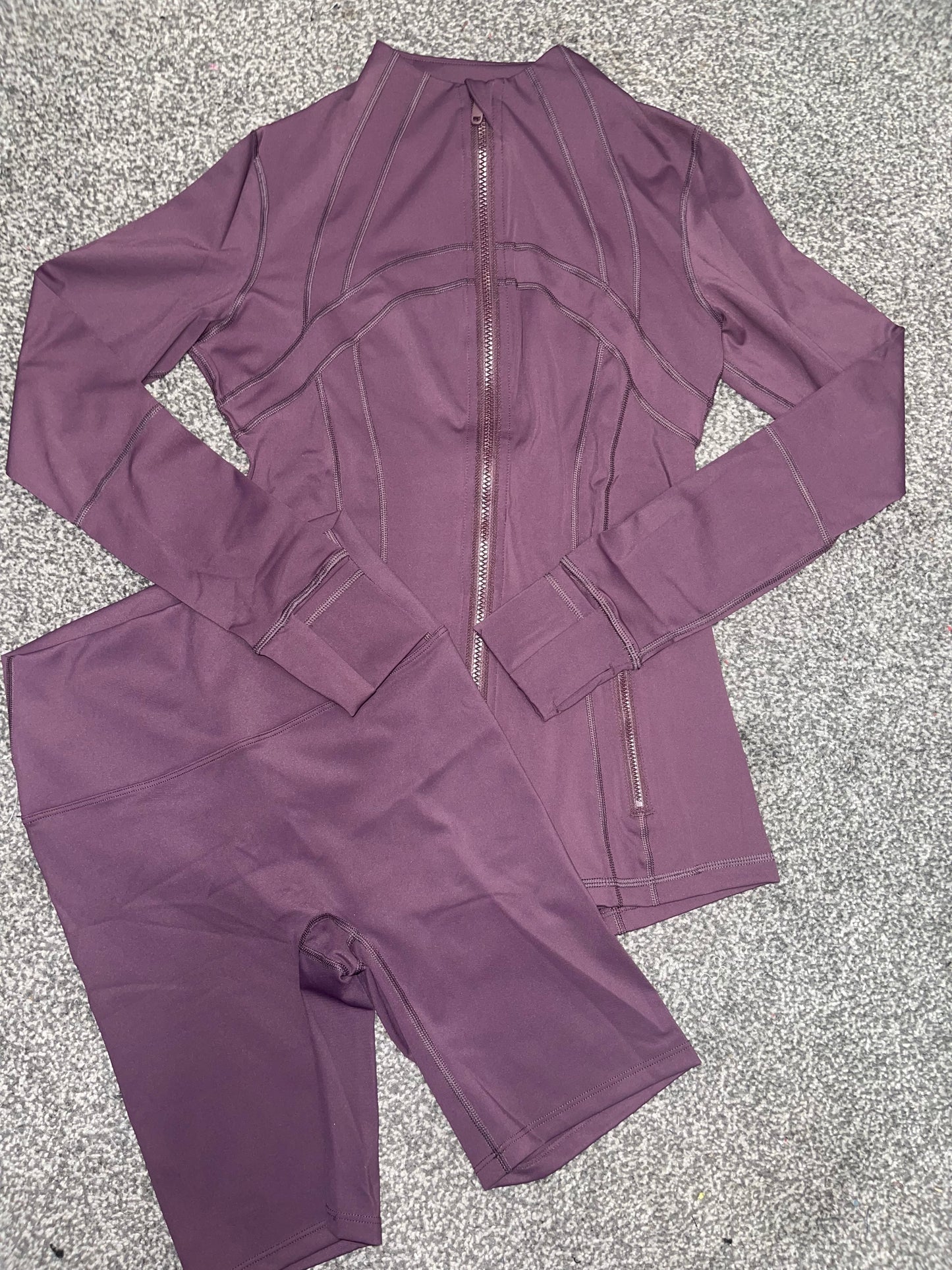 DEEP PURPLE SHORTS & JACKET