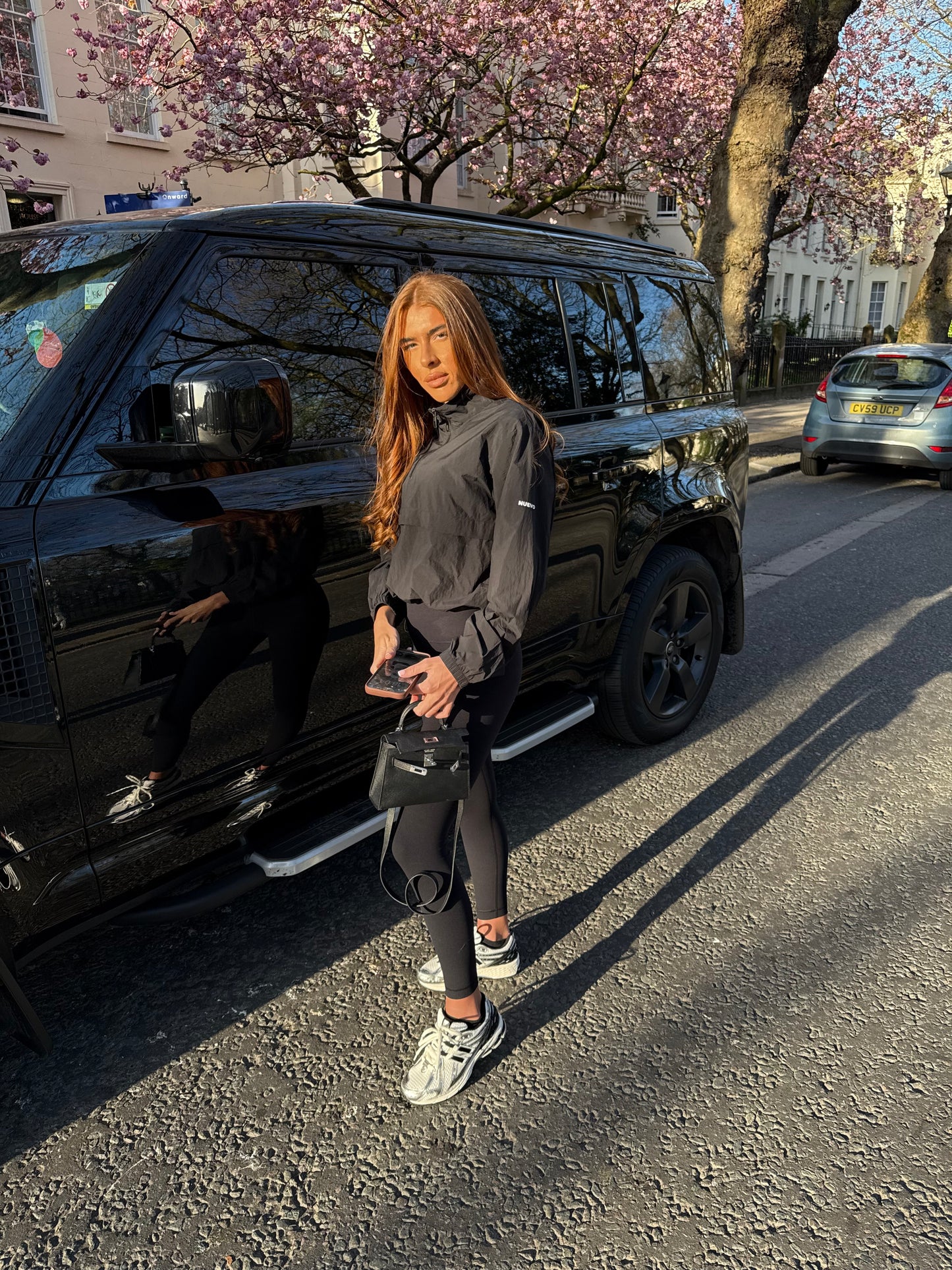 Black Half-zip Windbreaker