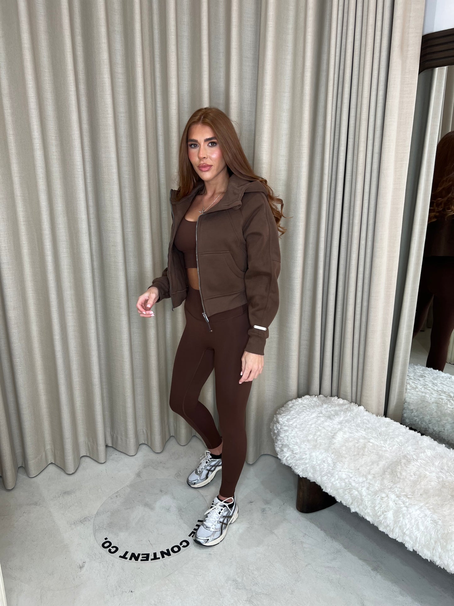 Espresso Brown Scuba Jacket