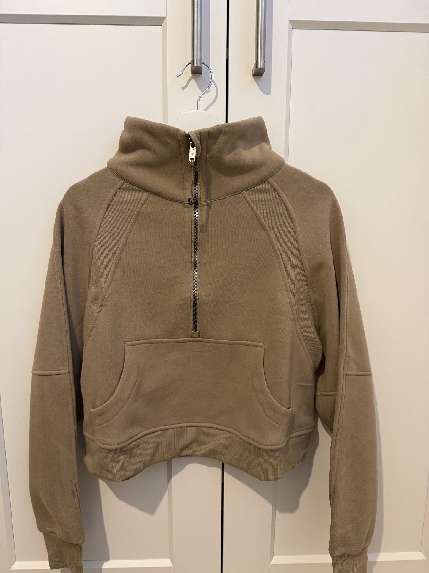 Mocha Half Zip - Sample