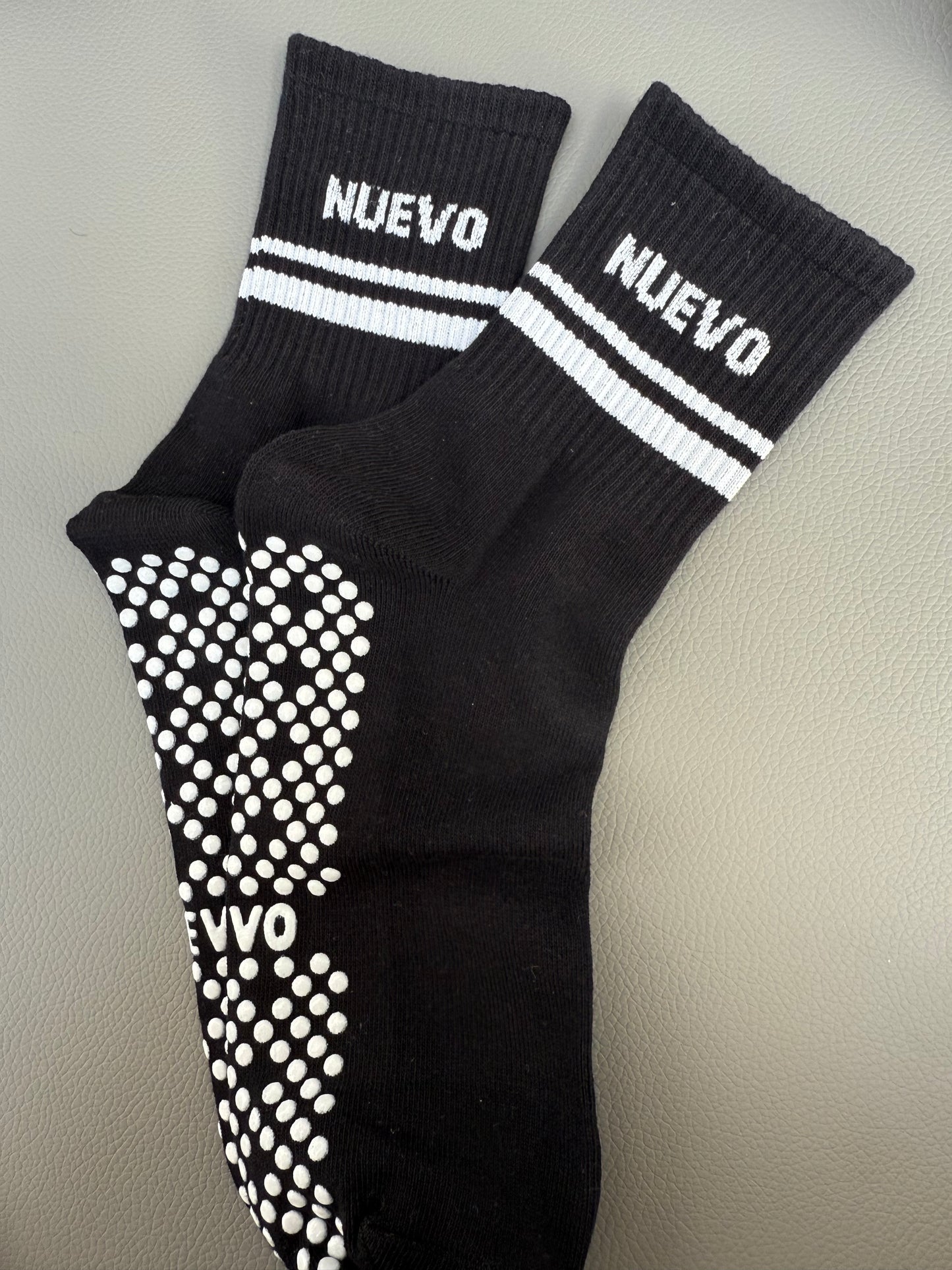 Black Nuevo Grip Socks