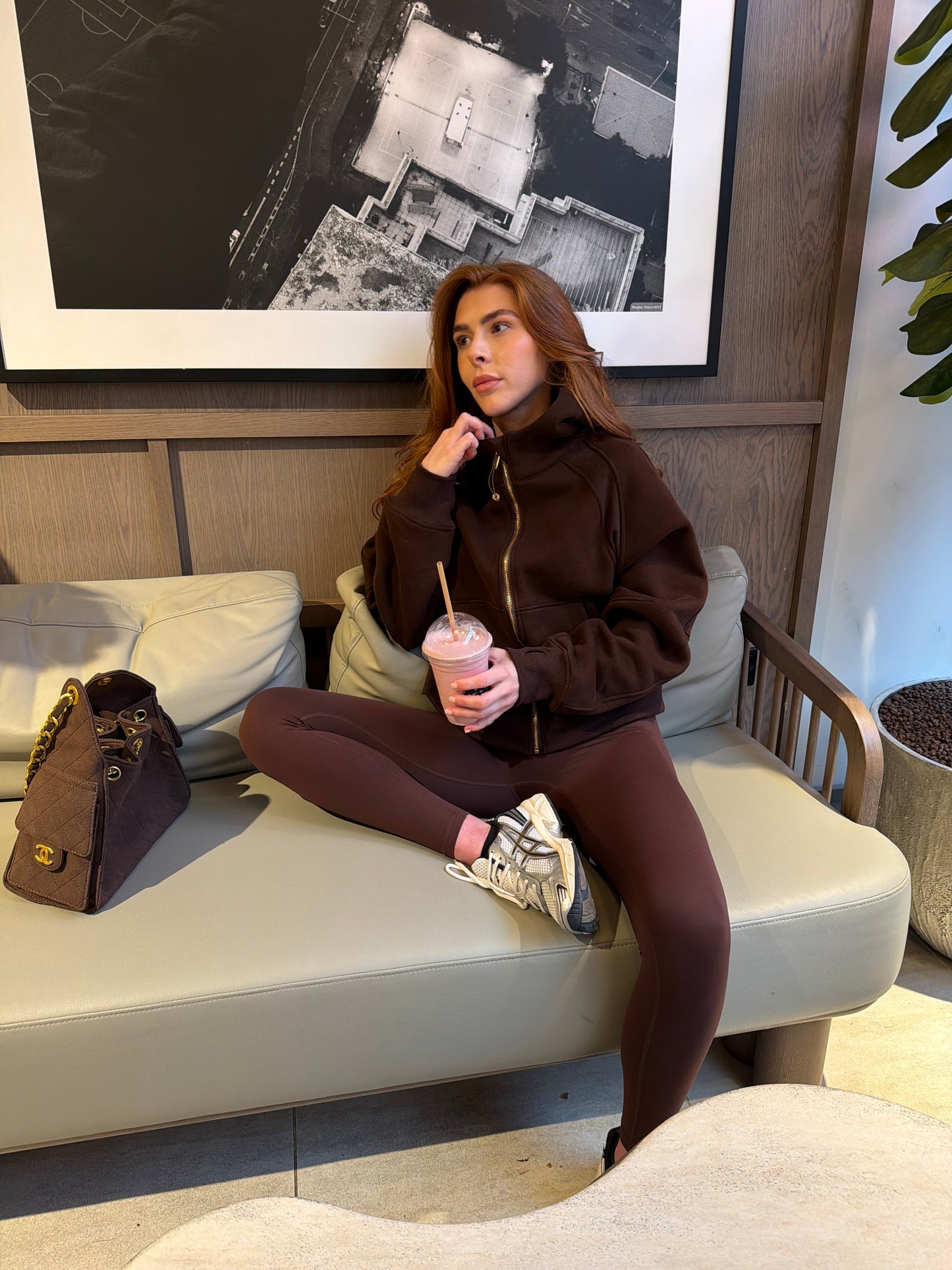 Espresso Brown Scuba Jacket