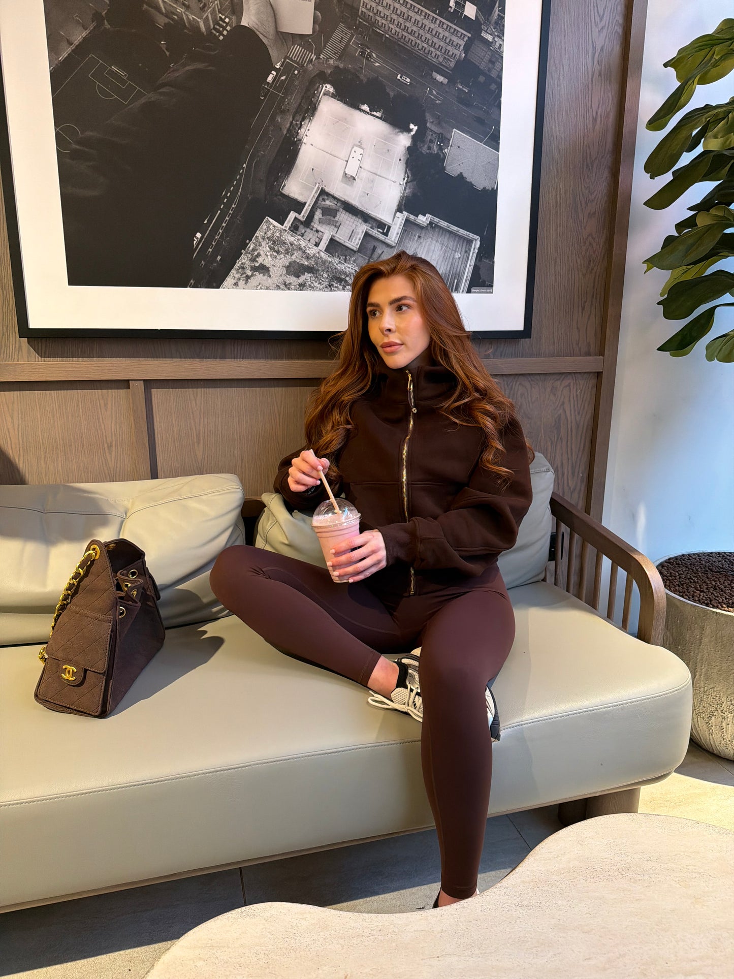 Espresso Brown Scuba Jacket