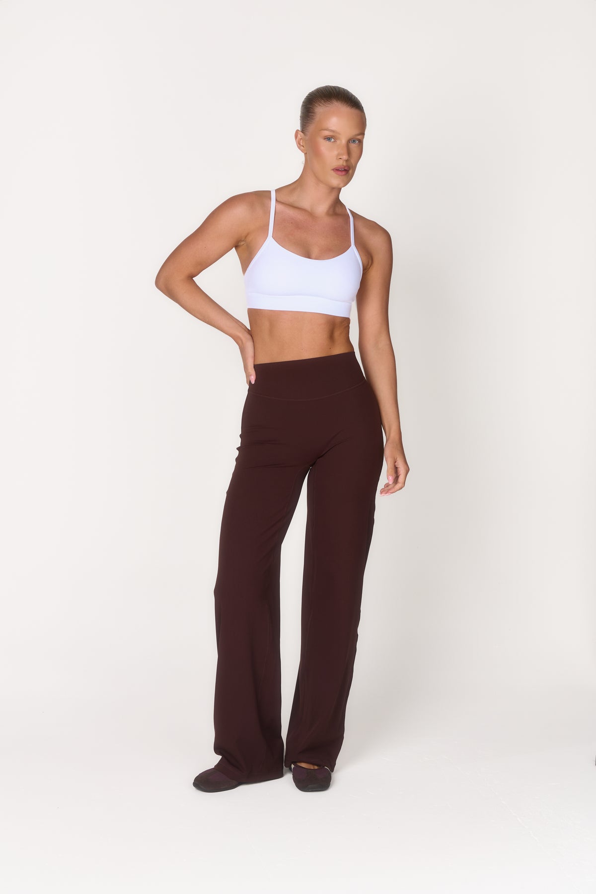 Studio Wide Leg Trousers - Hickory