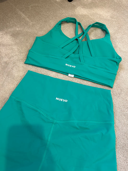 Bottega Green 2 Piece Short Set