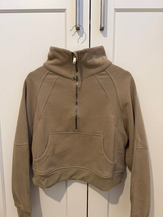 Mocha Half Zip - Sample