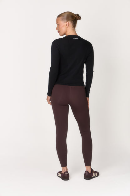 Soft Rib Everyday Long Sleeve - Black