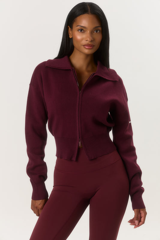 The Atelier Cardigan - Rouge Noir