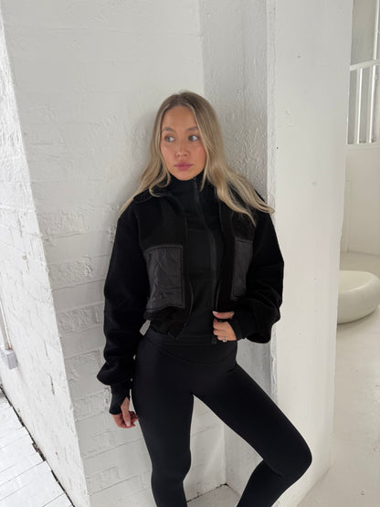 Black Sherpa Fleece