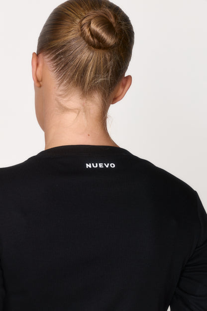 Soft Rib Everyday Long Sleeve - Black