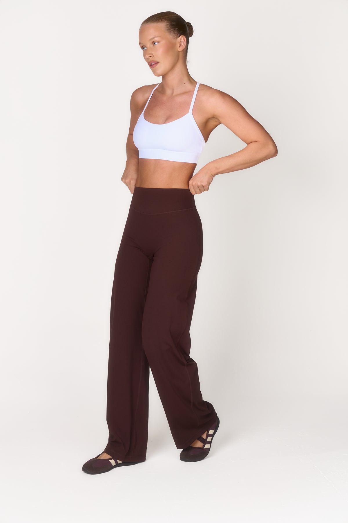 Studio Wide Leg Trousers - Hickory