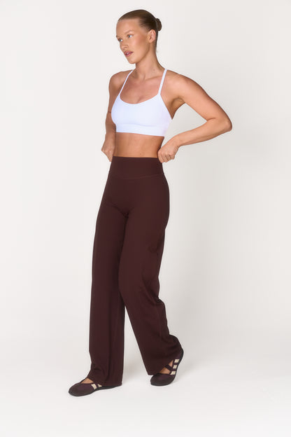Studio Wide Leg Trousers - Hickory