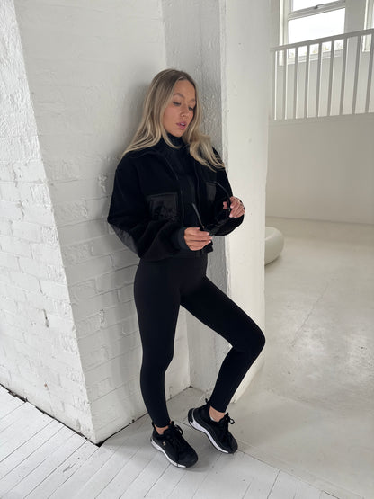 Black Sherpa Fleece