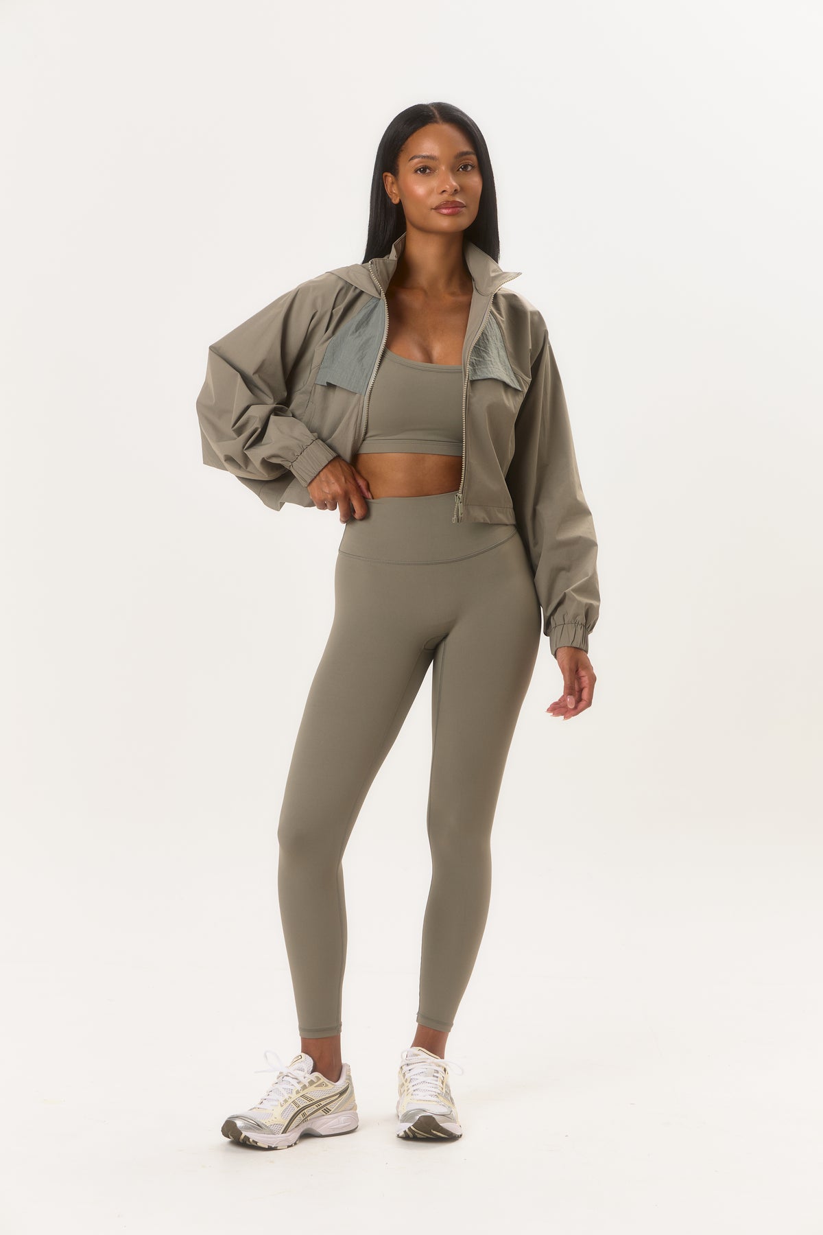 ON TRACK - Sage Grey Two Piece