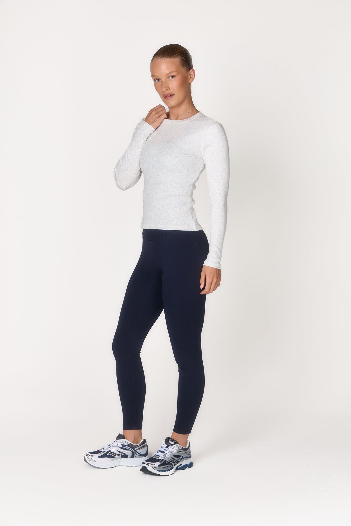 Soft Rib Everyday Long Sleeve - Grey Marl