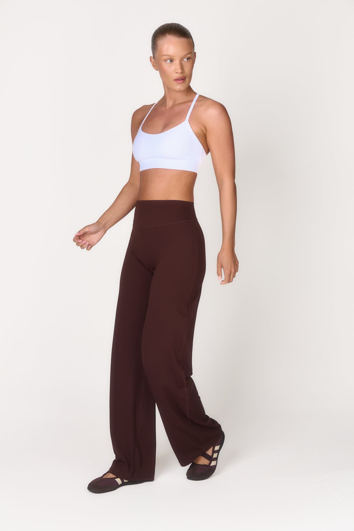 Studio Wide Leg Trousers - Hickory