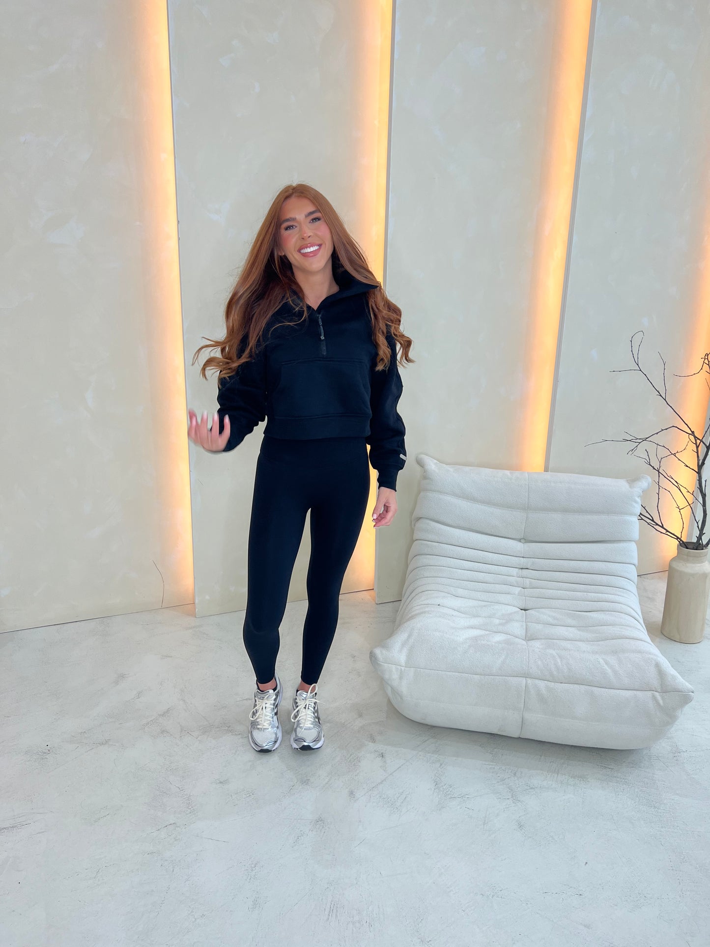 Black Half Zip Scuba