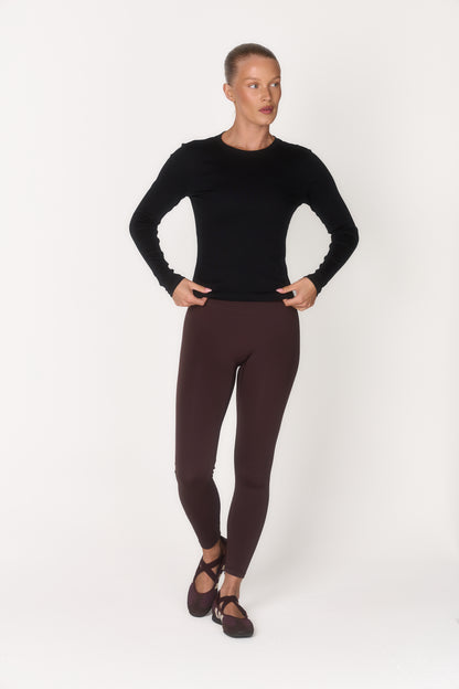 Soft Rib Everyday Long Sleeve - Black