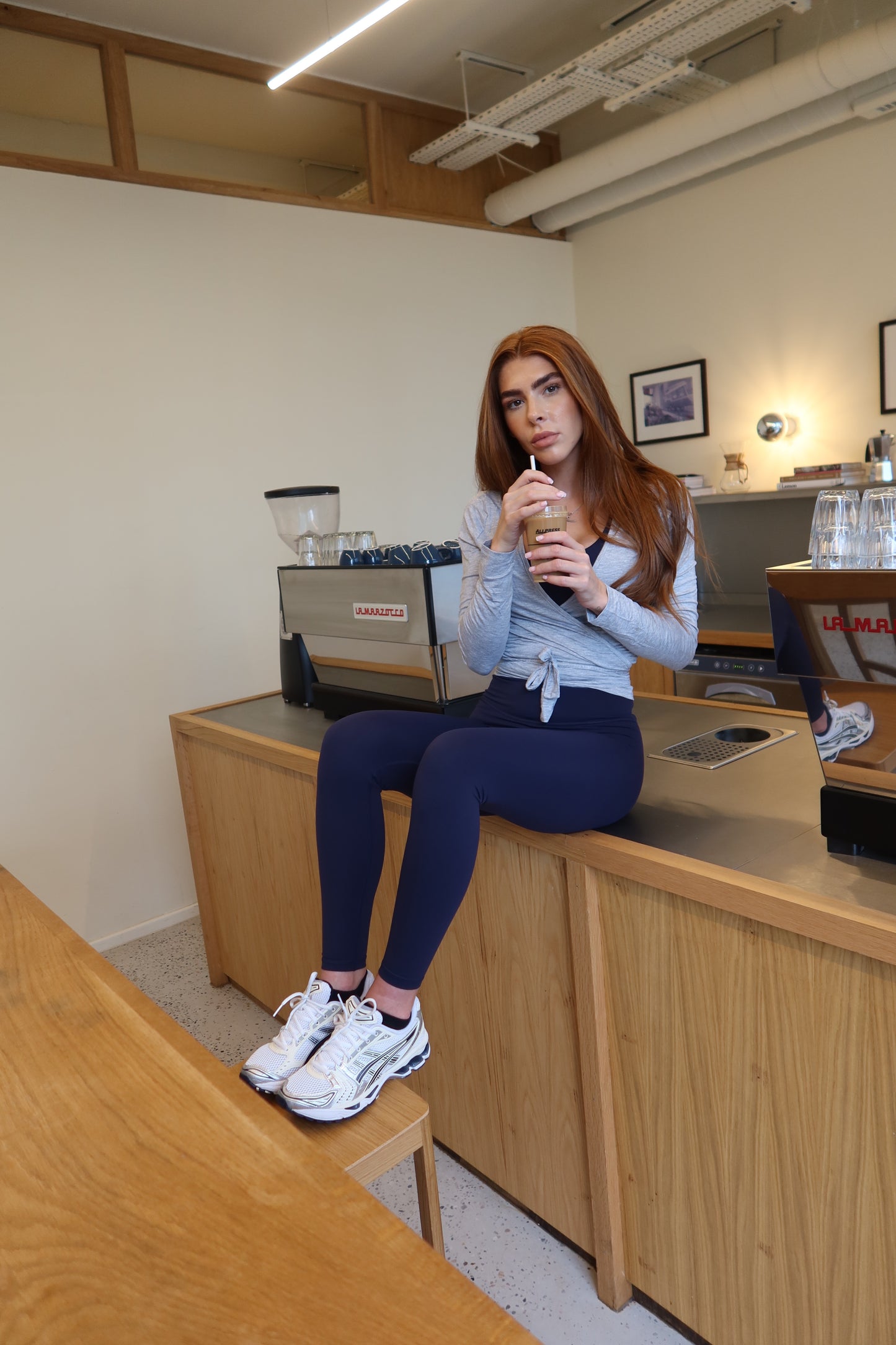 Wrap over cardigan - Grey Marl