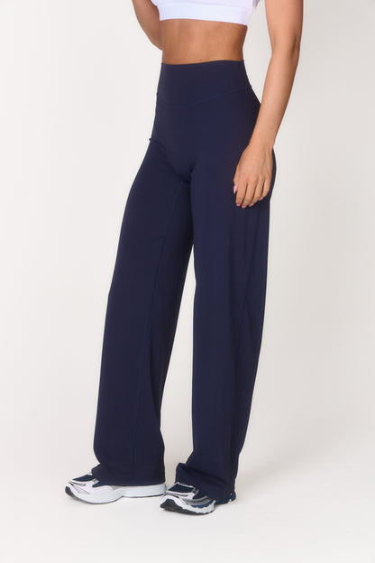 Studio Wide Leg Trousers - Navy