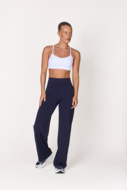 Studio Wide Leg Trousers - Navy
