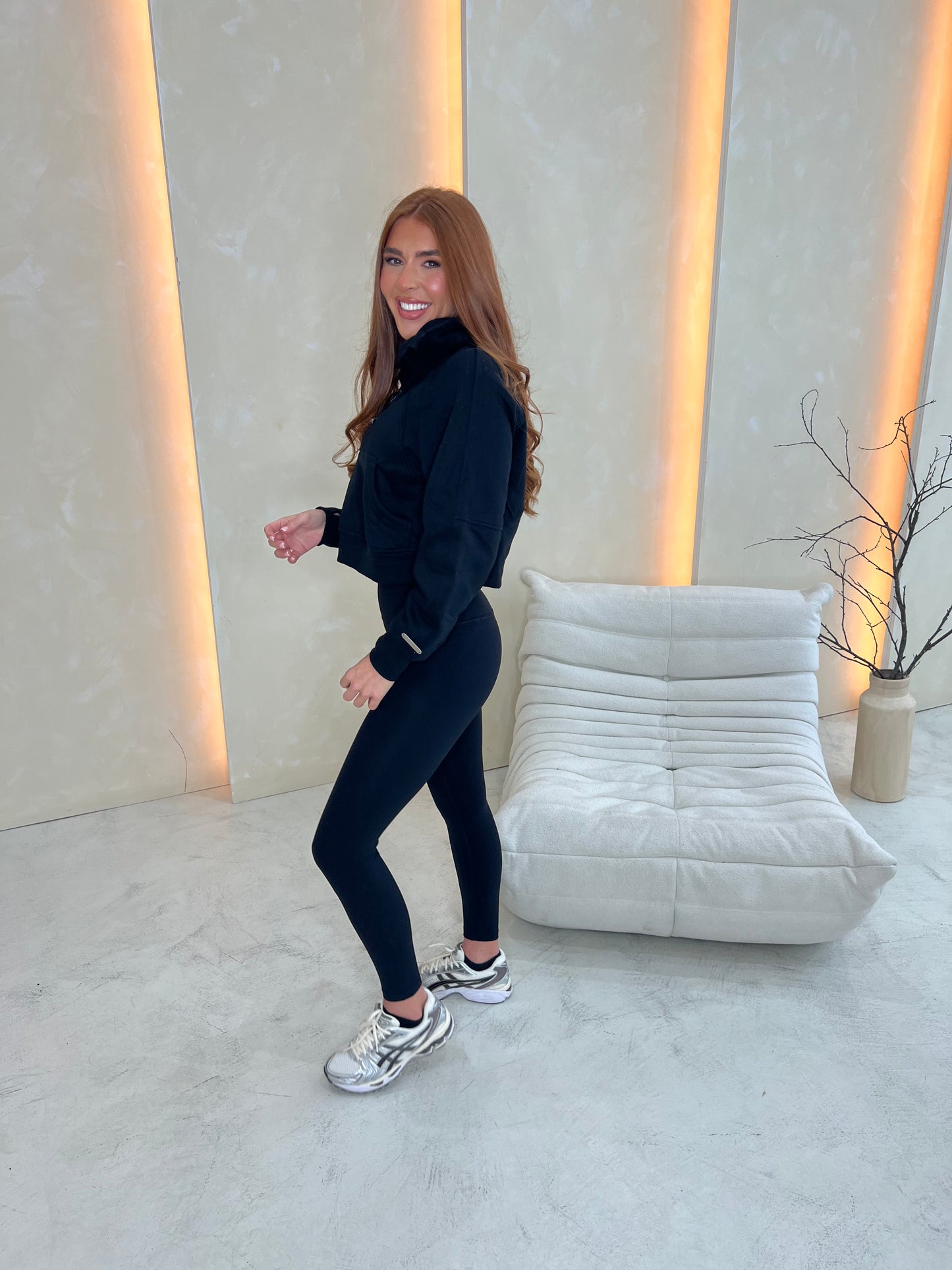 Black Half Zip Scuba