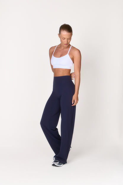 Studio Wide Leg Trousers - Navy