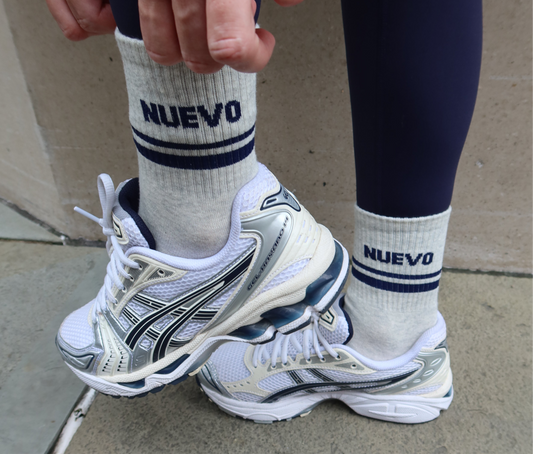 Grey Marl Nuevo Crew Socks