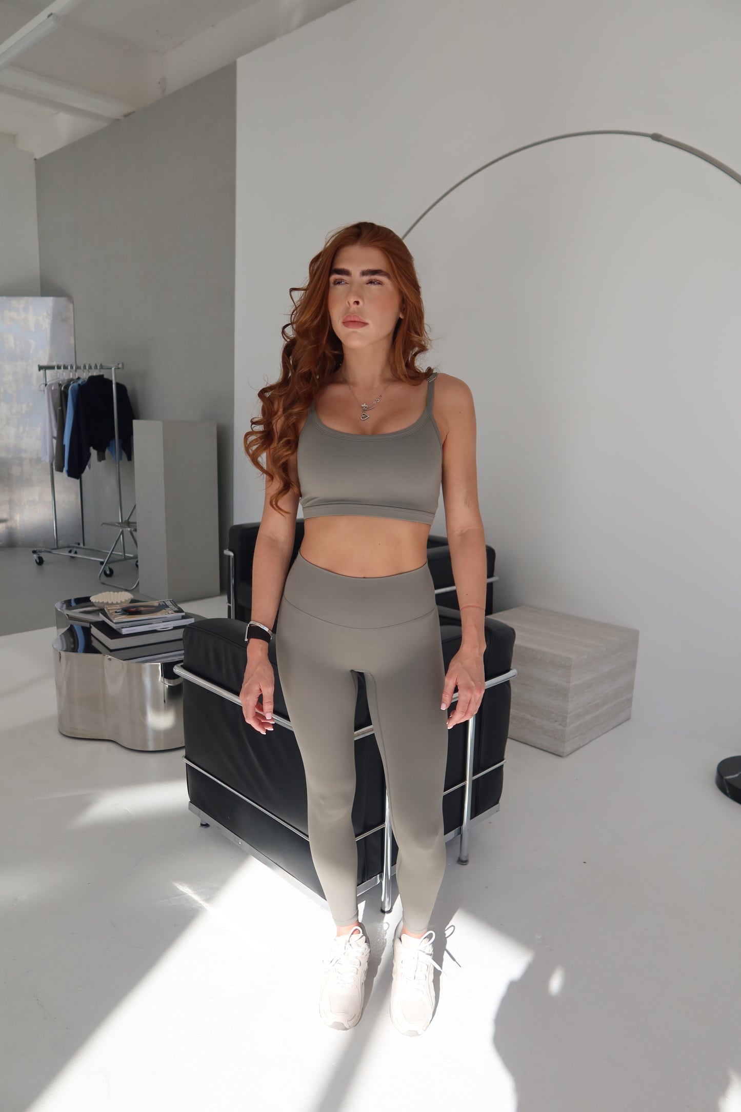 ON TRACK - Sage Grey Two Piece