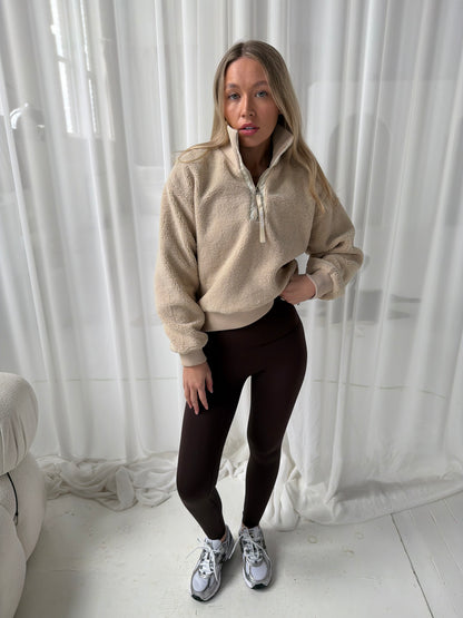 Cashmere | Sherpa Half Zip