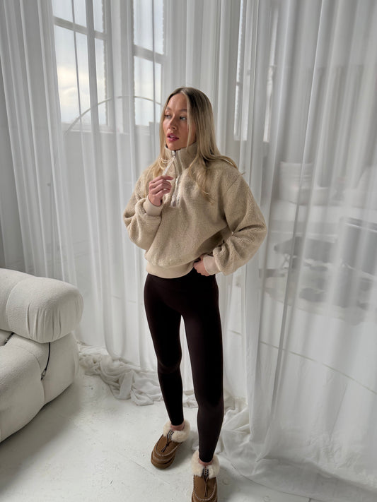 Cashmere | Sherpa Half Zip