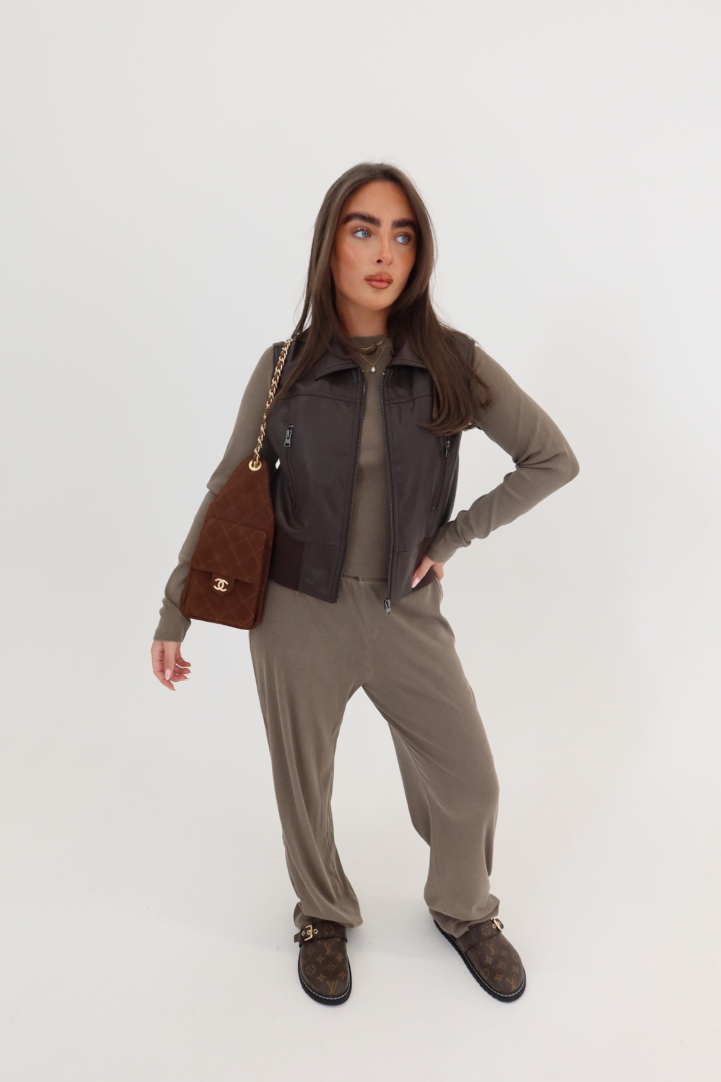 Basic Slouch Set - Mushroom