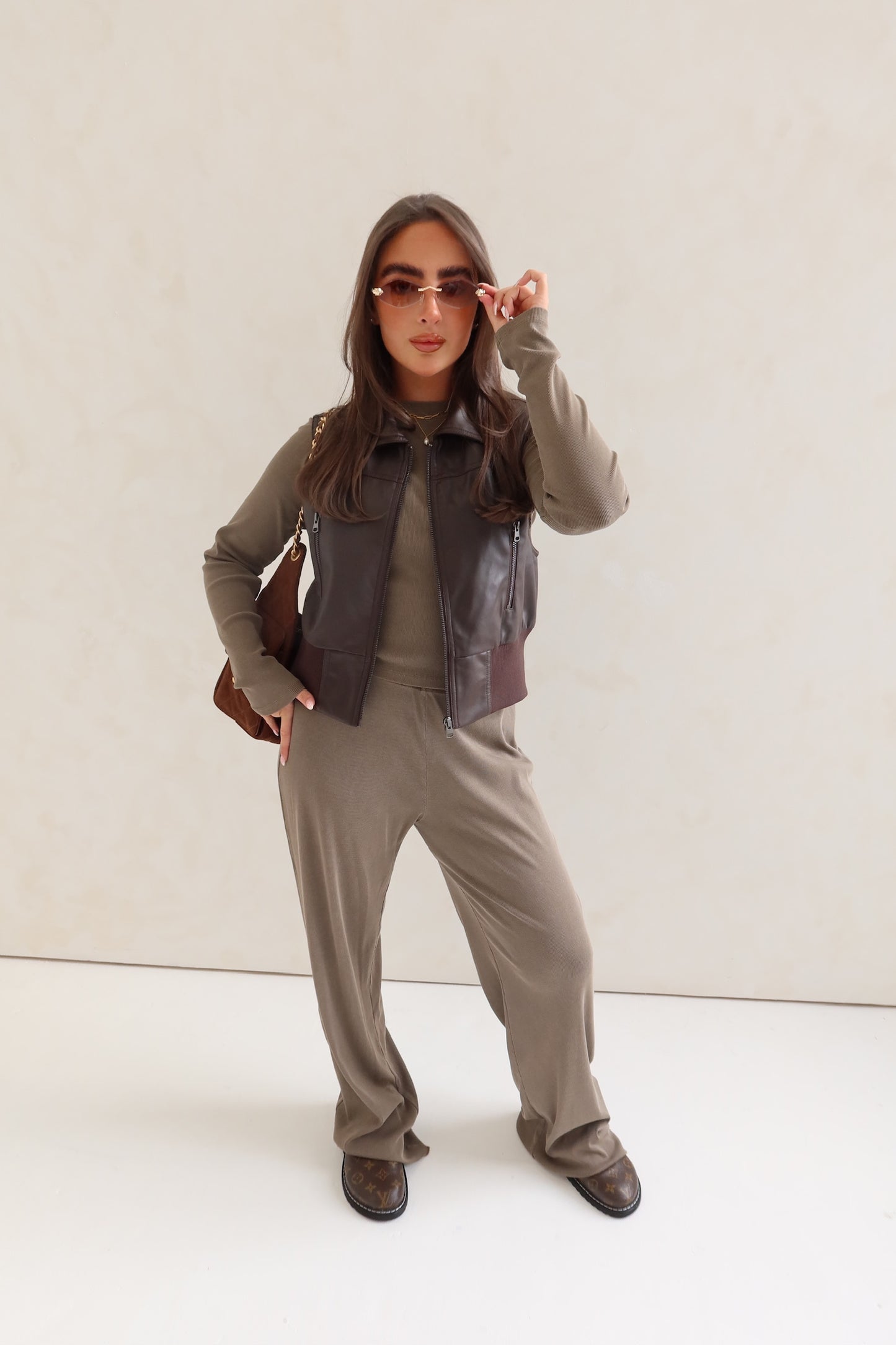 Basic Slouch Set - Mushroom