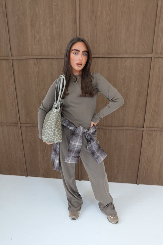 Basic Slouch Set - Mushroom