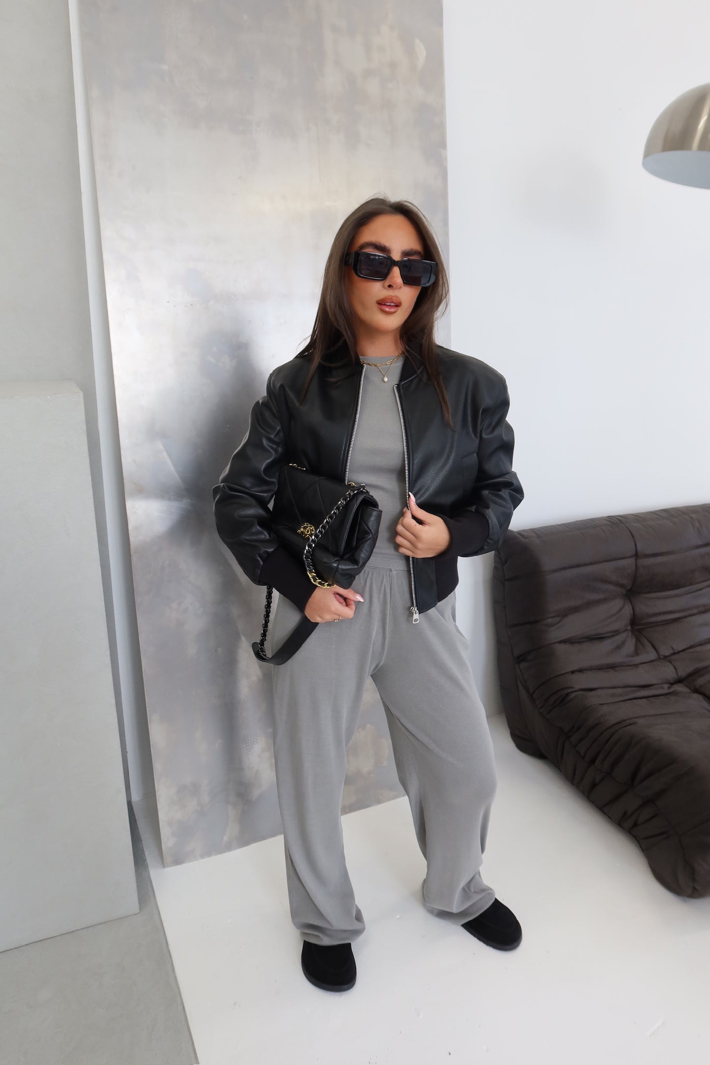 Basic Slouch Set - Slate