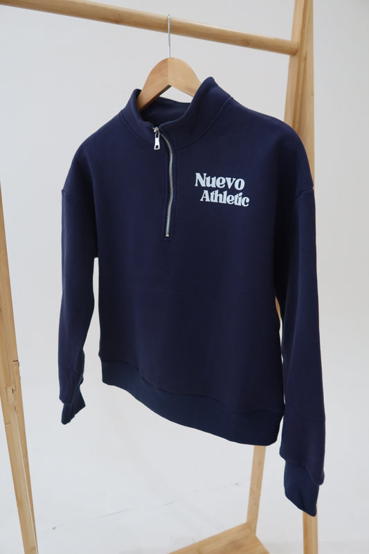 Athletic Half-Zip Sweatshirt - Midnight Blue