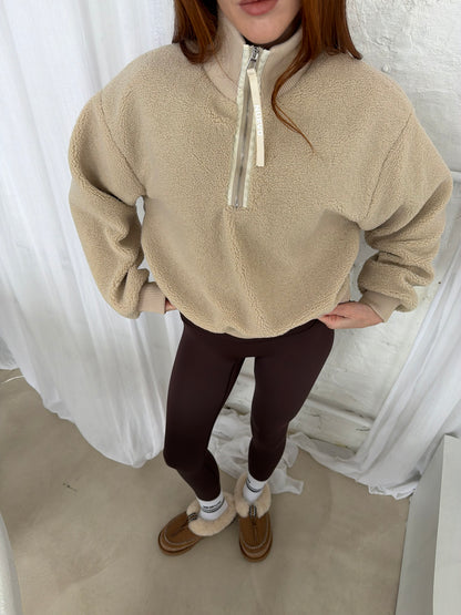 Cashmere | Sherpa Half Zip