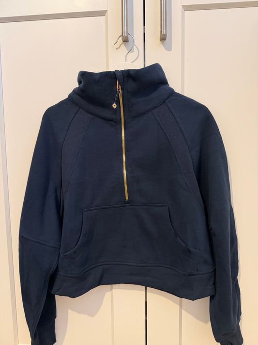 Navy Blue Half Zip - Sample