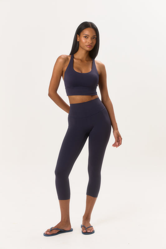 Studio Capri Leggings - Navy