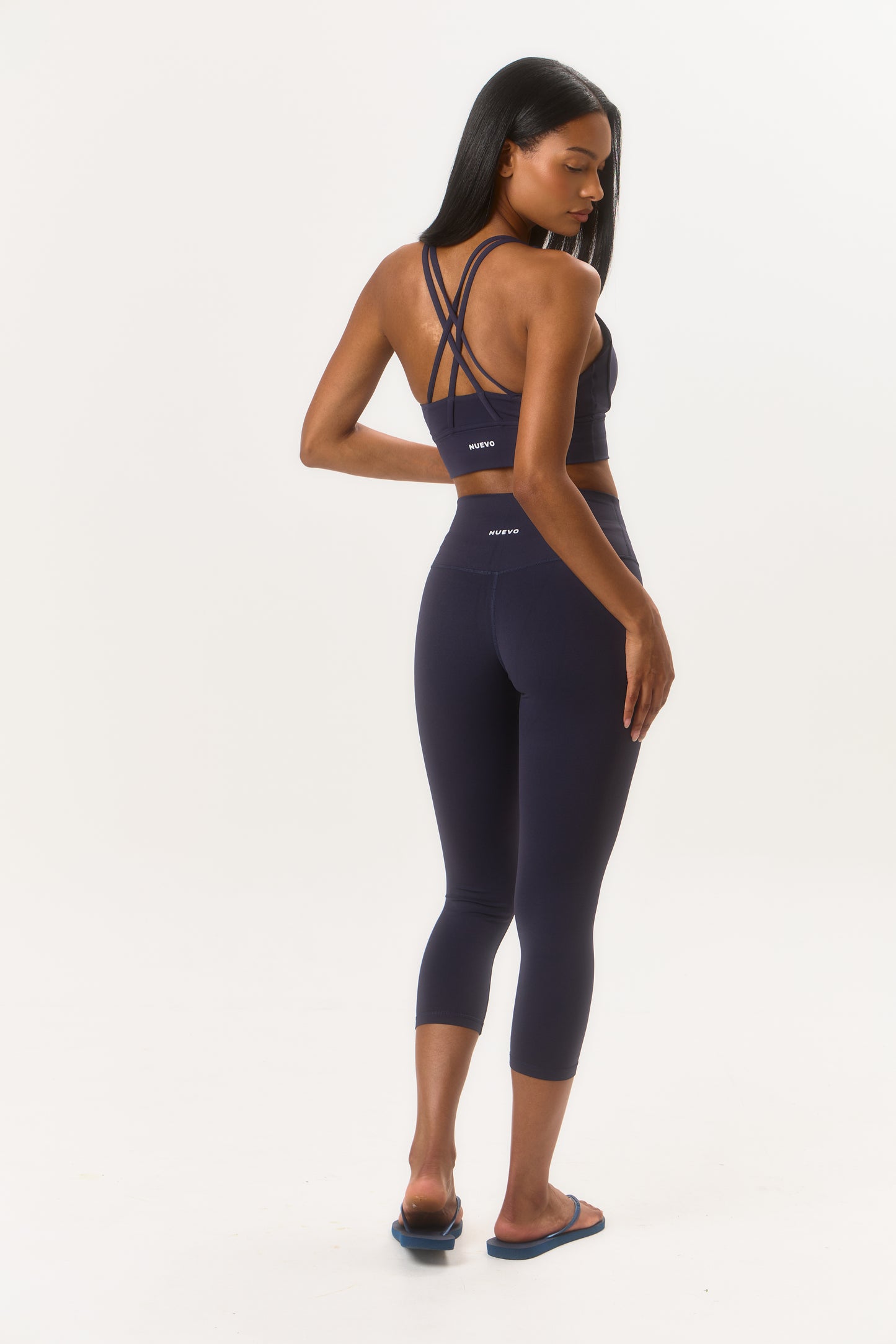 Studio Capri Leggings - Navy