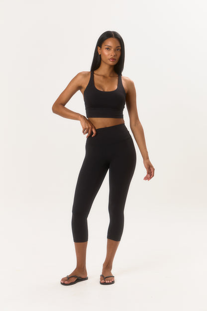 Studio Capri Leggings - Black
