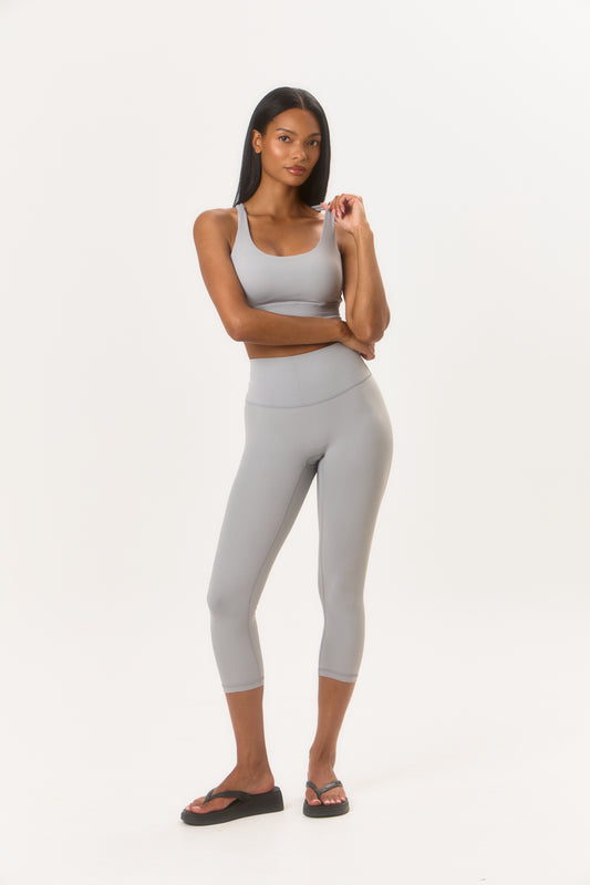 Studio Capri Leggings - Ice Grey