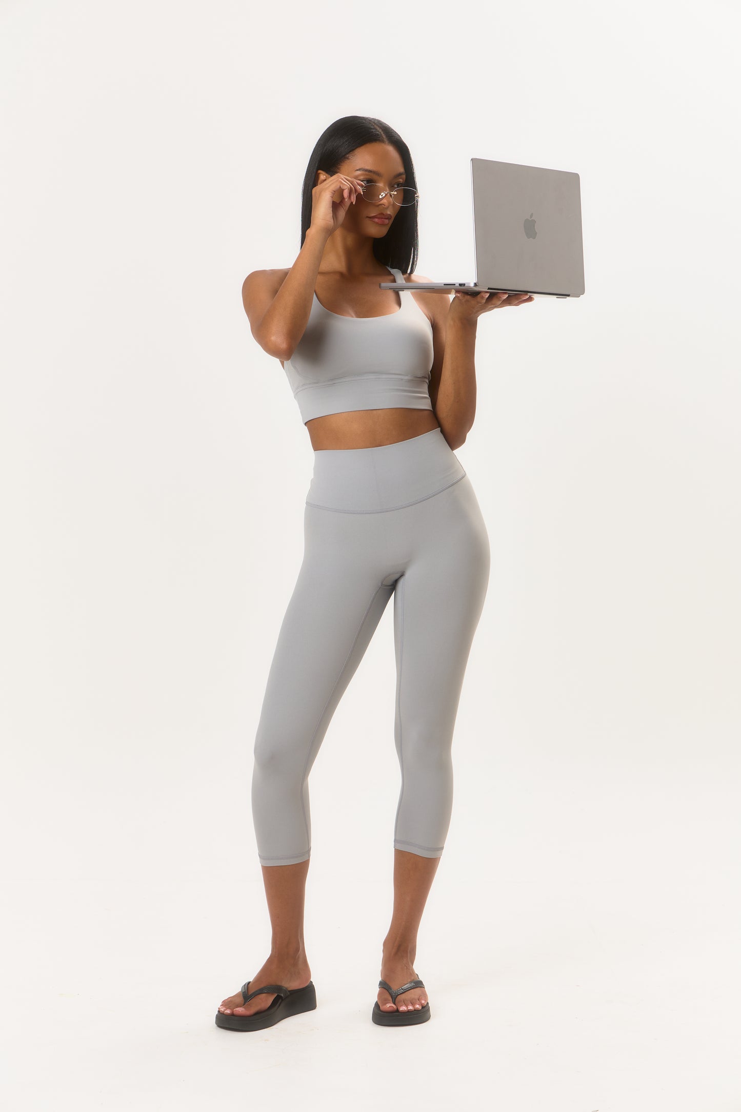 Studio Classic Sports Bra - Ice Grey
