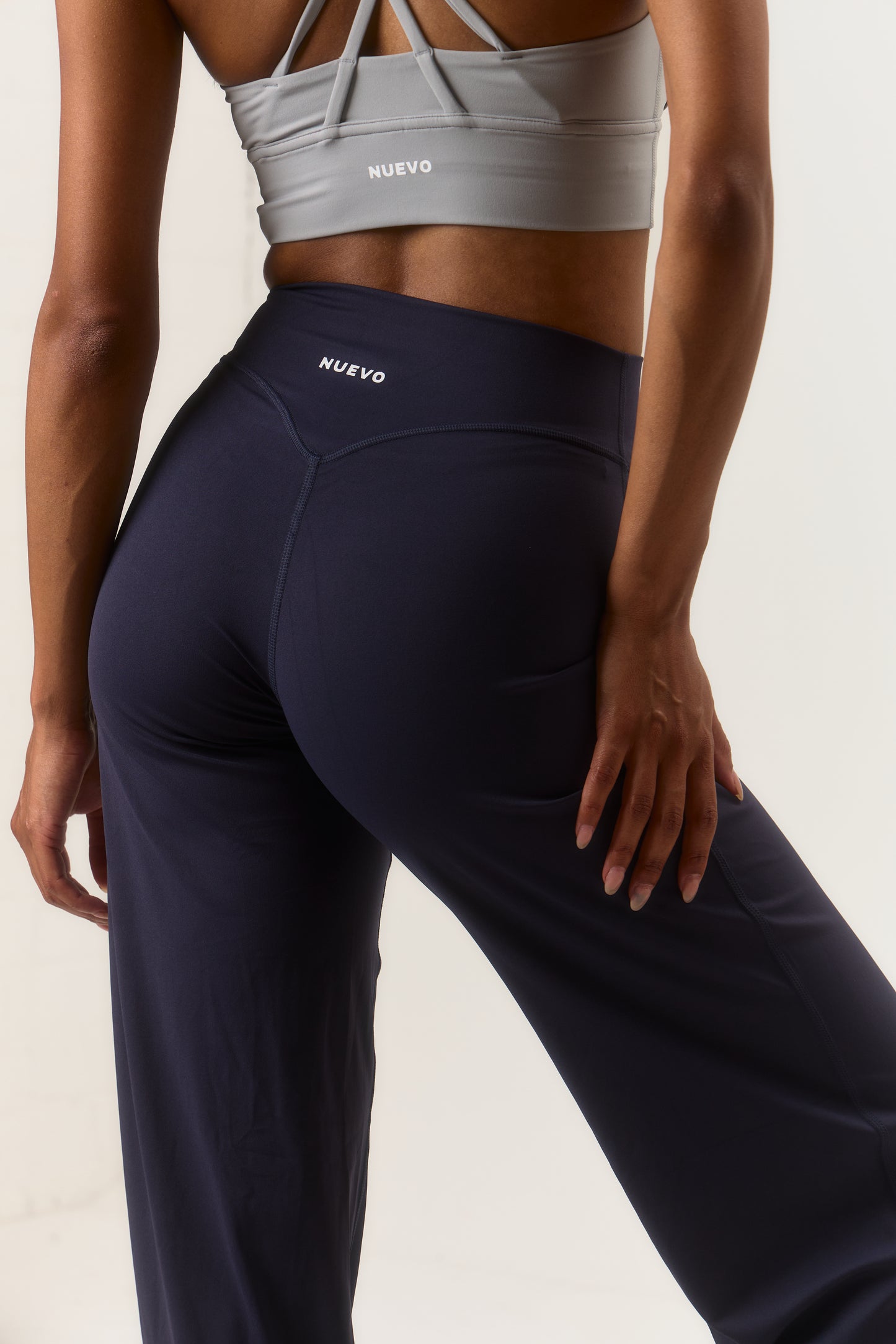 Studio Wide Leg Trousers - Navy